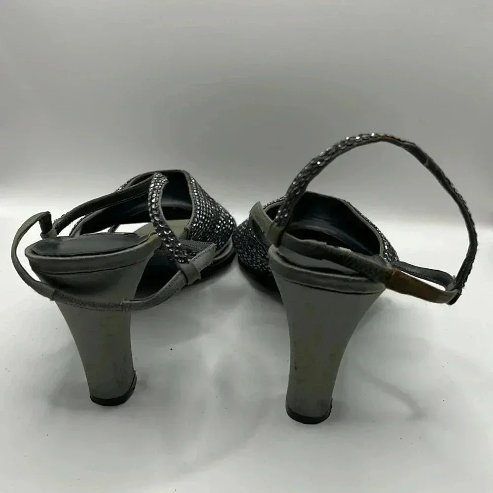 Amanda Smith Vintage open toe 3.5